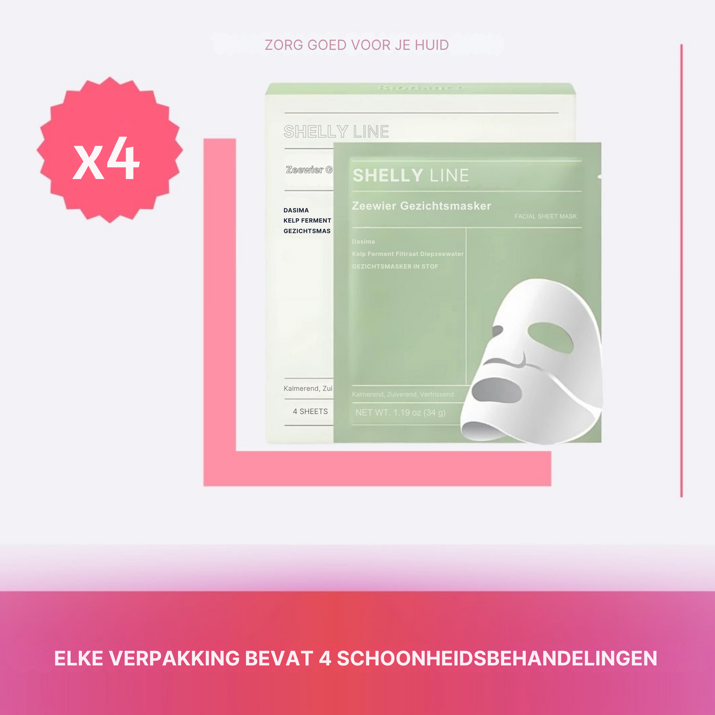 Shelly Line Lab™ – Groene biocollageenmasker